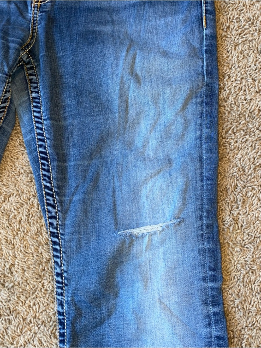 BKE Payton Jeans Women 34 Blue Bootcut Mid Rise Buckle Medium Wash Stretch - Picture 5 of 11